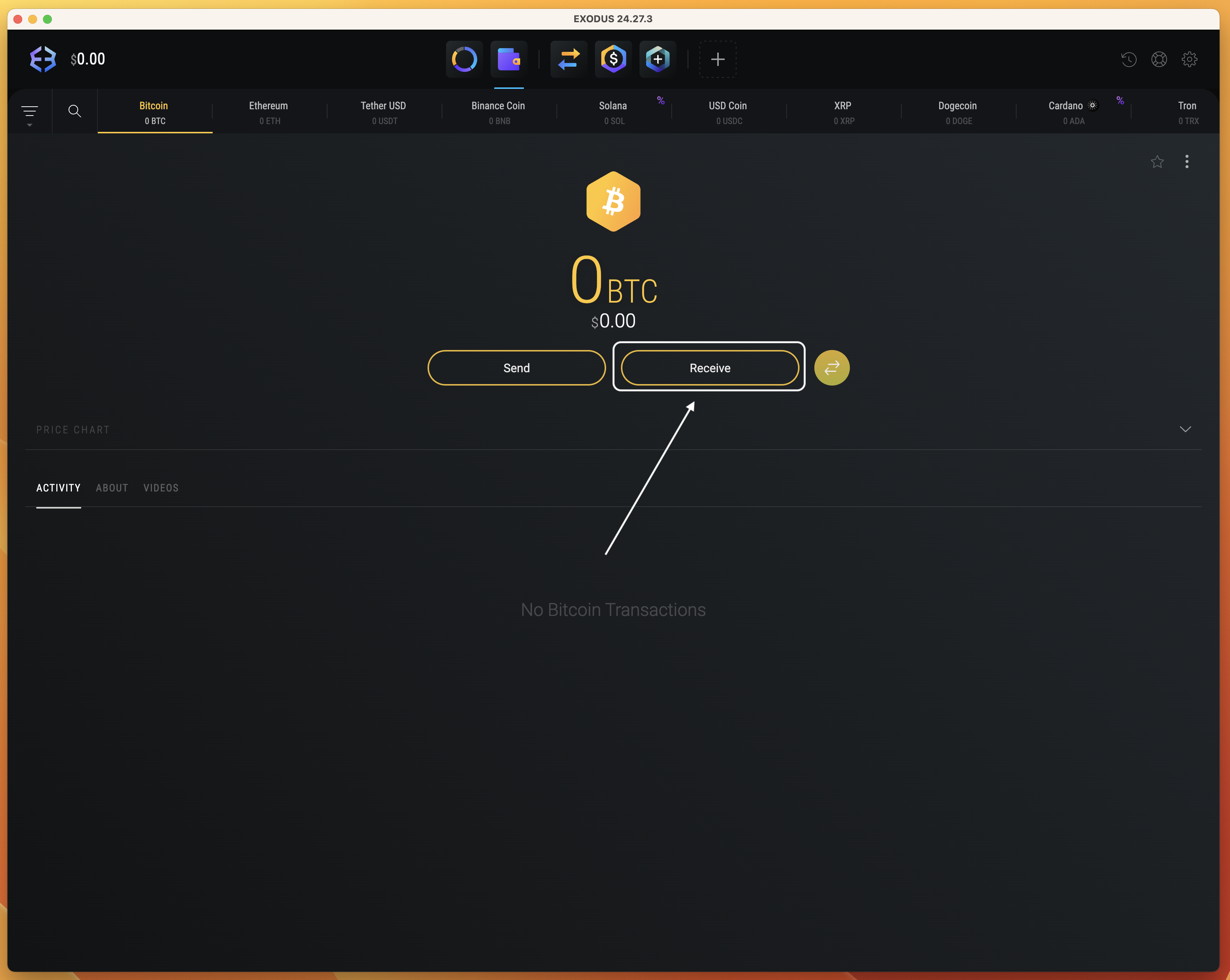 Hoe gebruik ik de Exodus-wallet? (Desktop) – BTC Direct - Nederlands