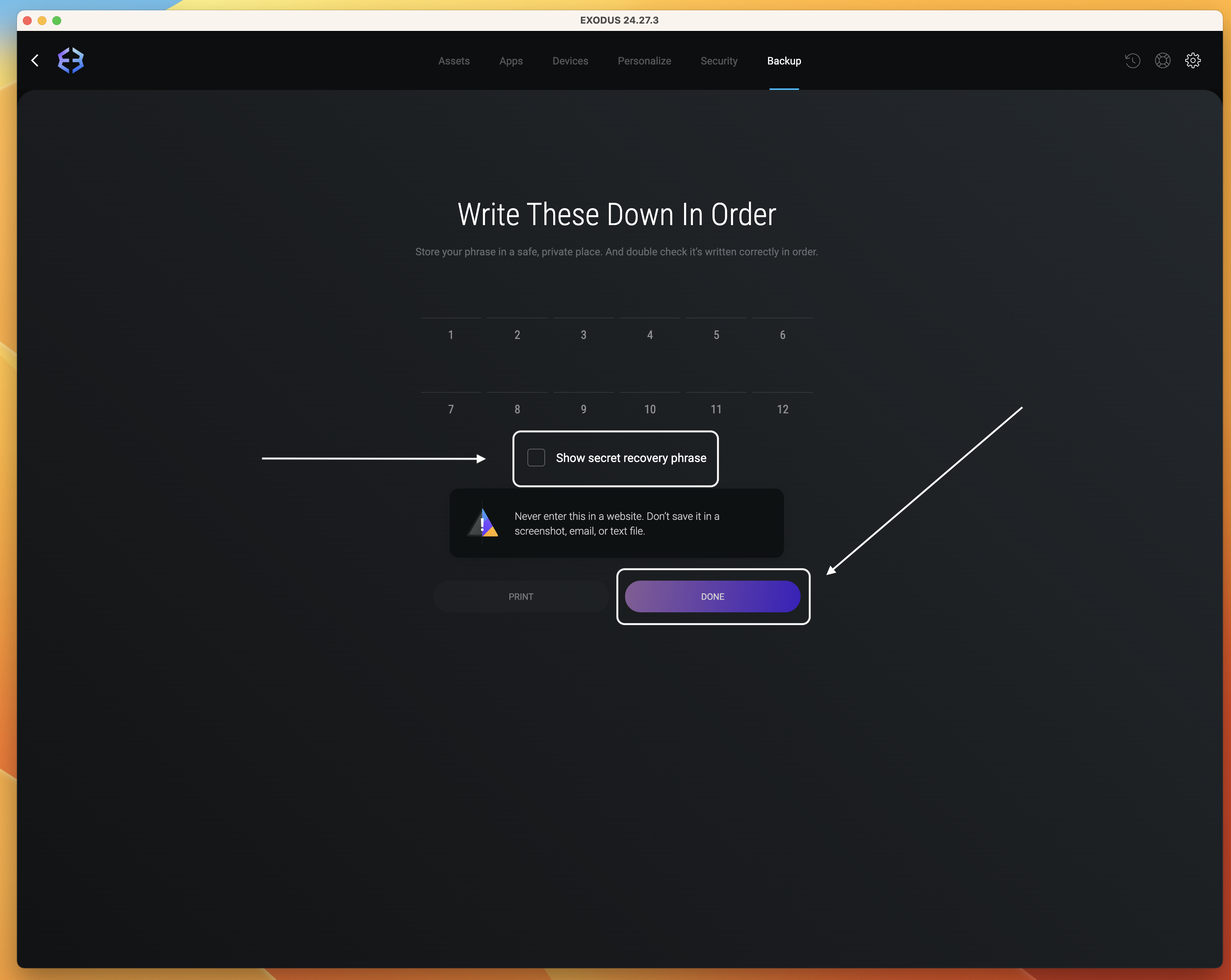 Hoe gebruik ik de Exodus-wallet? (Desktop) – BTC Direct - Nederlands