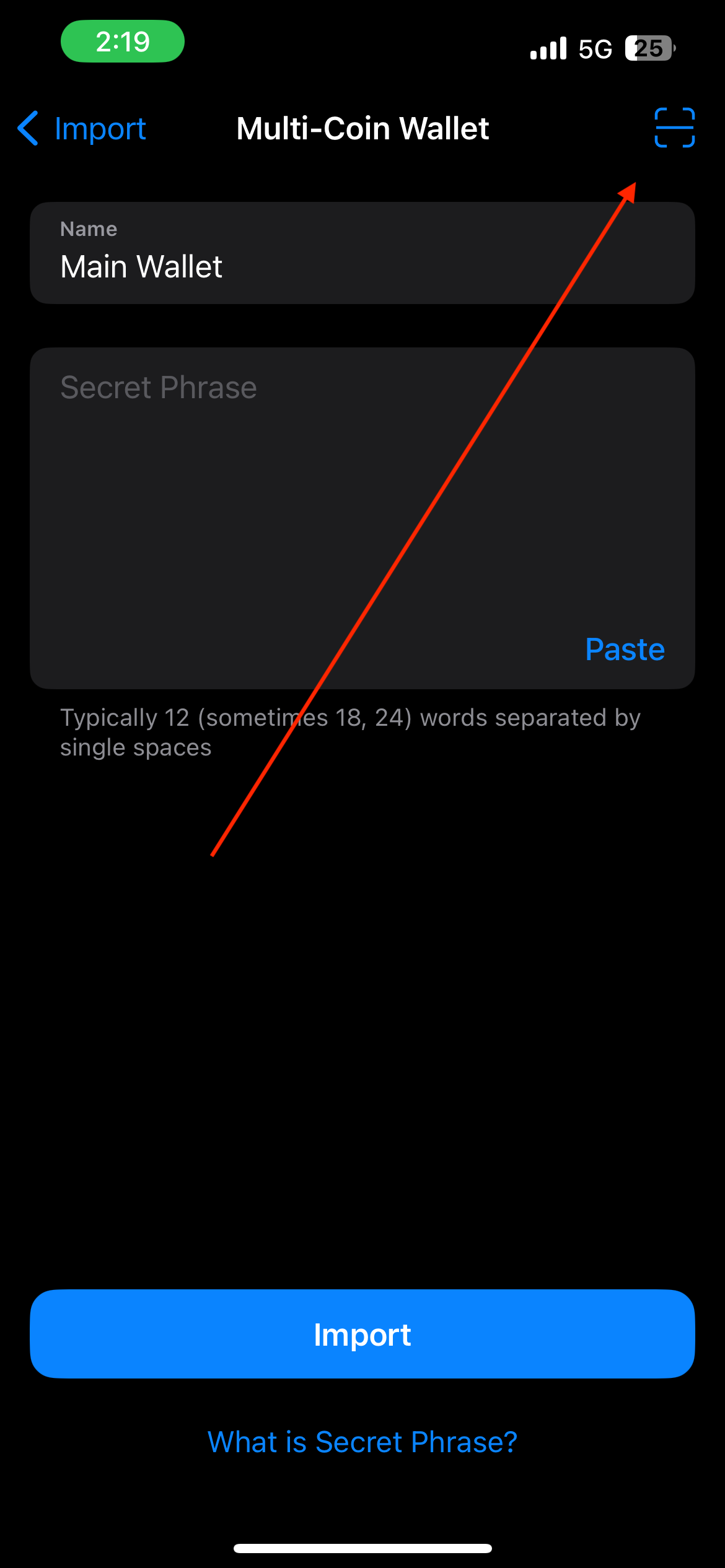 Hoe importeer je de Coinomi wallet in een andere wallet? – BTC Direct Vlaams