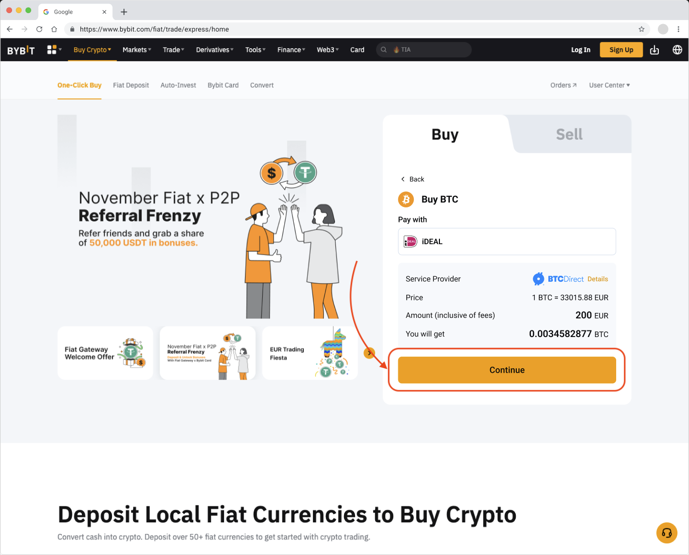 Hoe koop ik cryptocurrency op ByBit met BTC Direct? – BTC Direct -  Nederlands